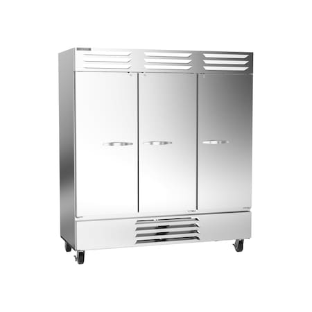 Beverage-Air Reach In Freezer, Three Section, Solid Doors, 68.5 Cu. Ft. FB72HC-5S